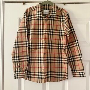 NWT Burberry Long sleeved button down